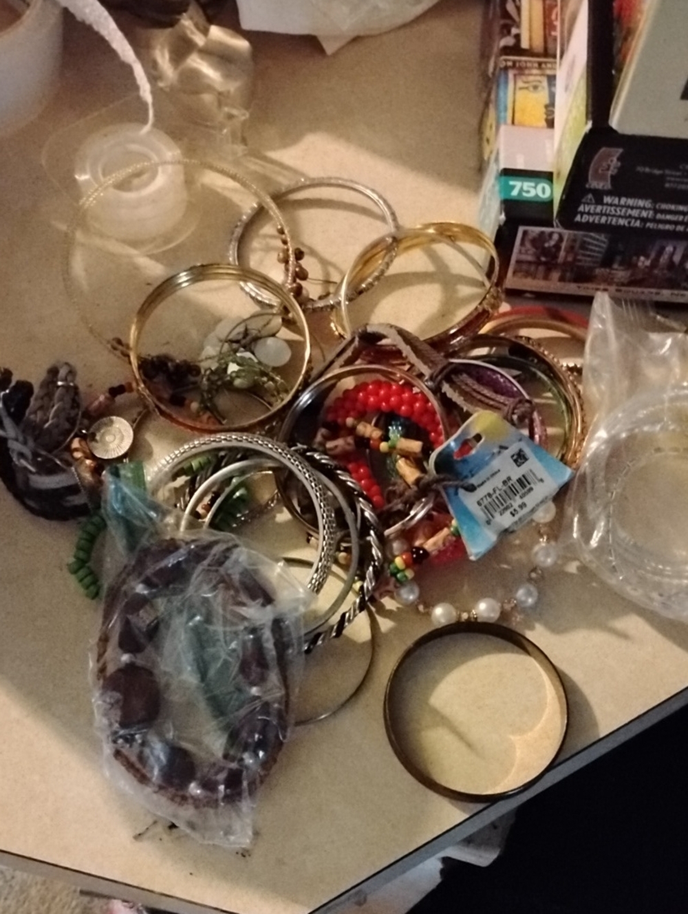 Mixed Boho Bracelet Bundle - Gold, Silver, Brown, Red, Green
